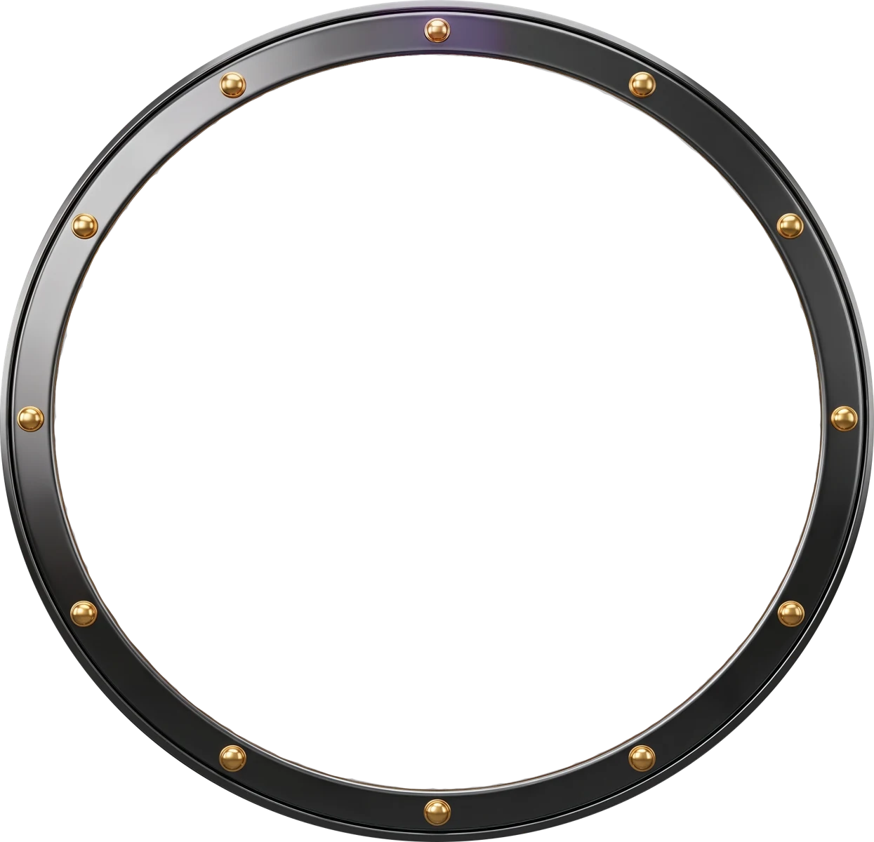 Decorative circular frame representing a new account profile